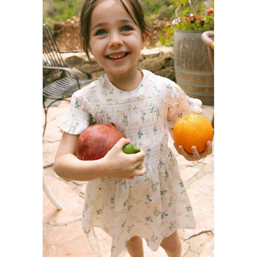 L by Ladida Geranium Smocked Short Sleeve Dress