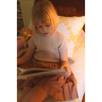 L by Ladida Rust Pleated Skirt