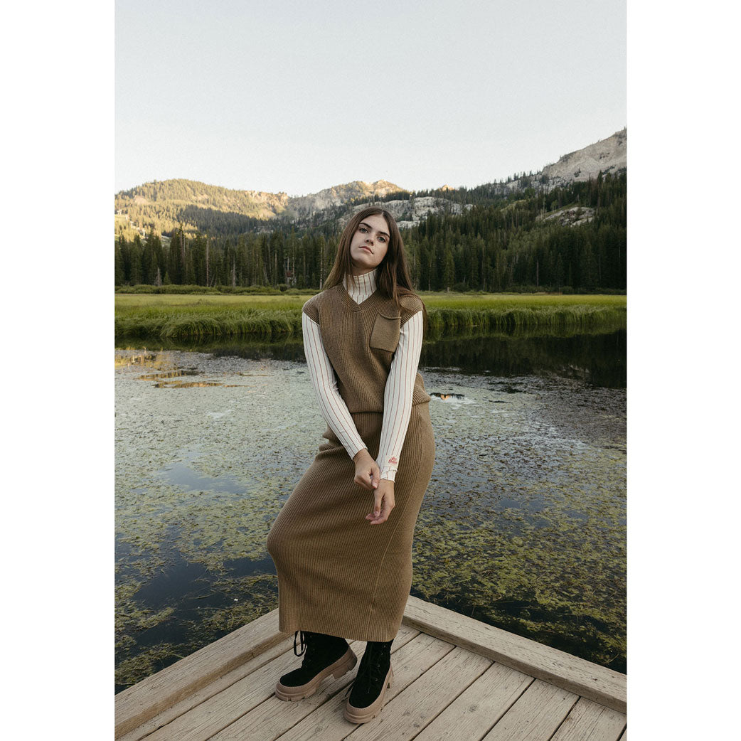 Clubhouse Taupe Knit Vest