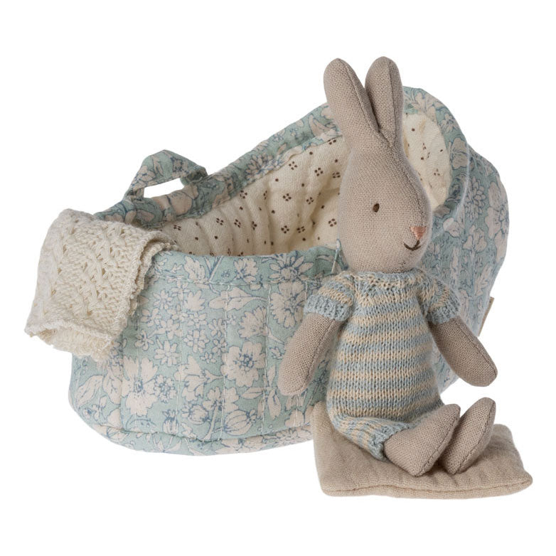 Maileg Rabbit In Carry Cot, Micro - 3 Pack