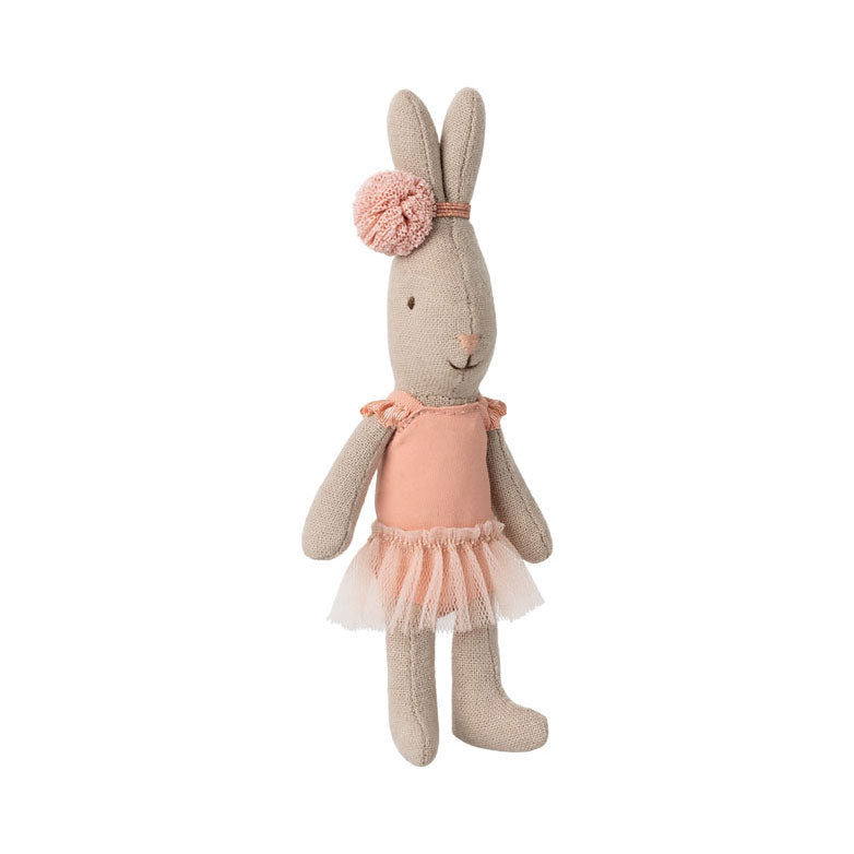 Maileg Rabbit, Micro - Ballet Suit And Skirt Rose
