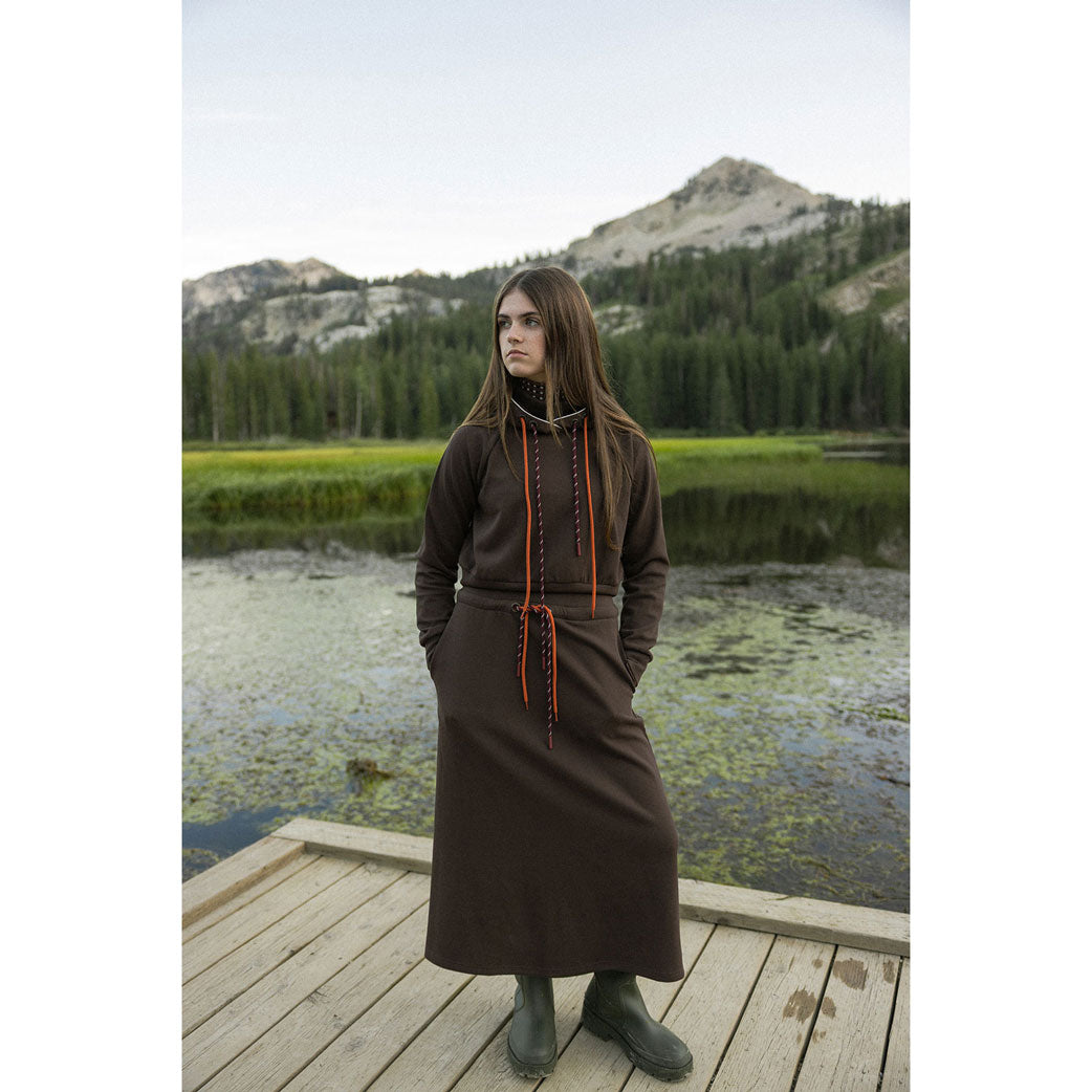 Clubhouse Brown Sweatshirt Skirt