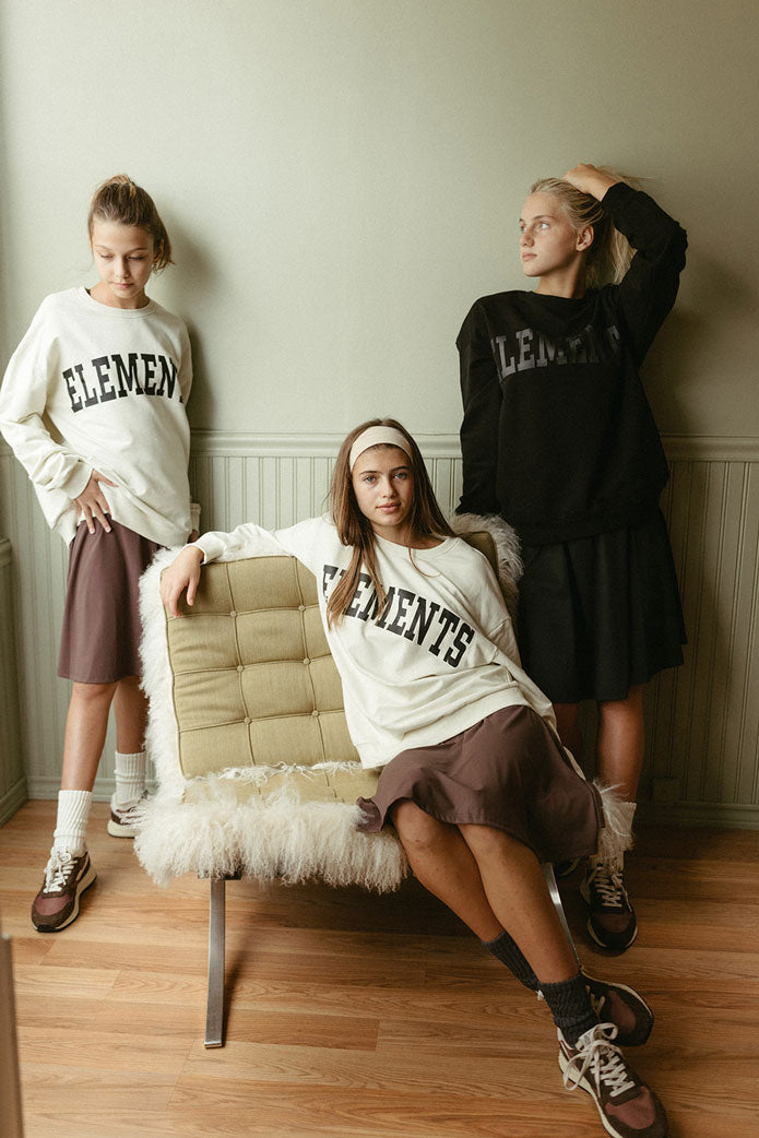 ELEMENTS Jet Black Logo Sweatshirt