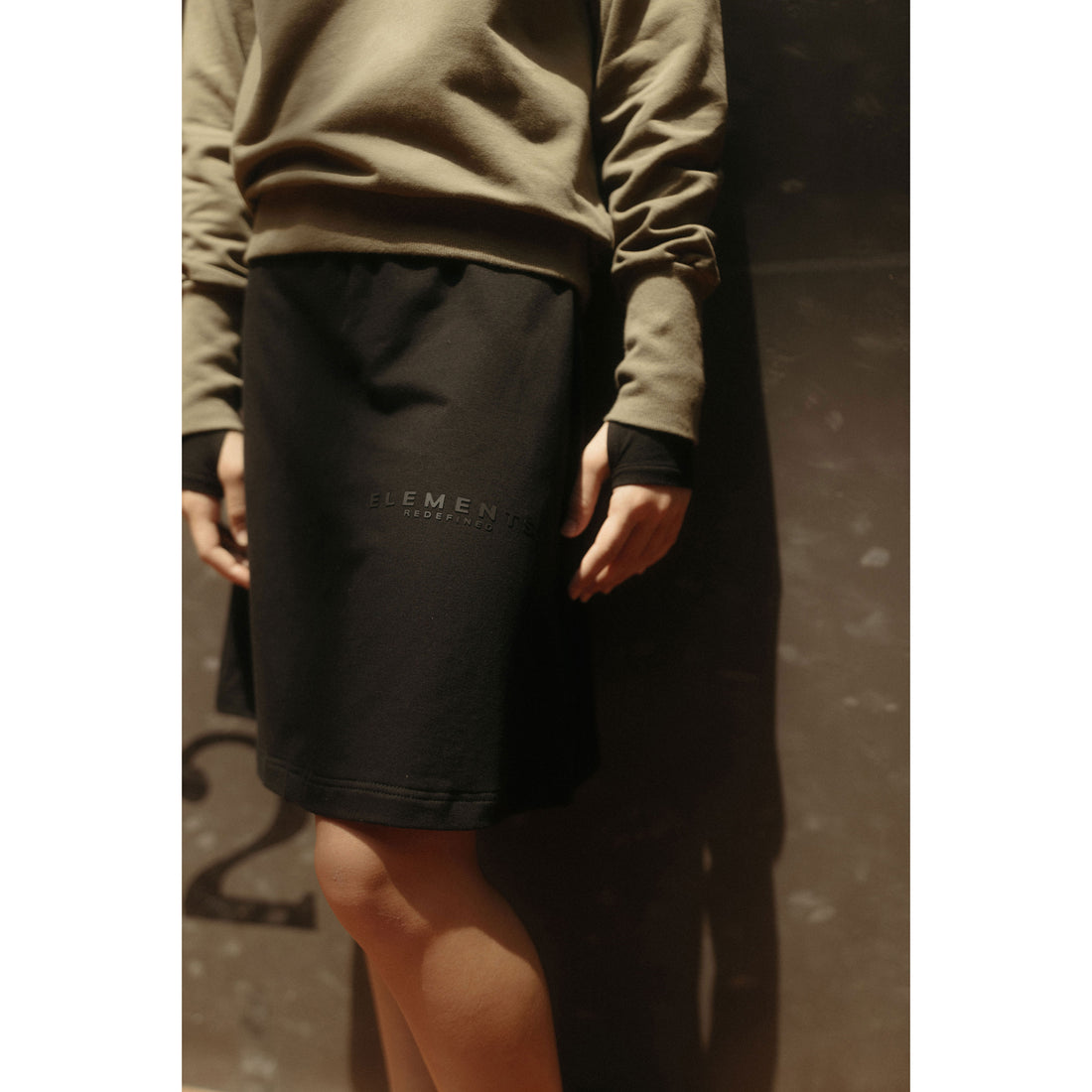 ELEMENTS Black Basic Skirt