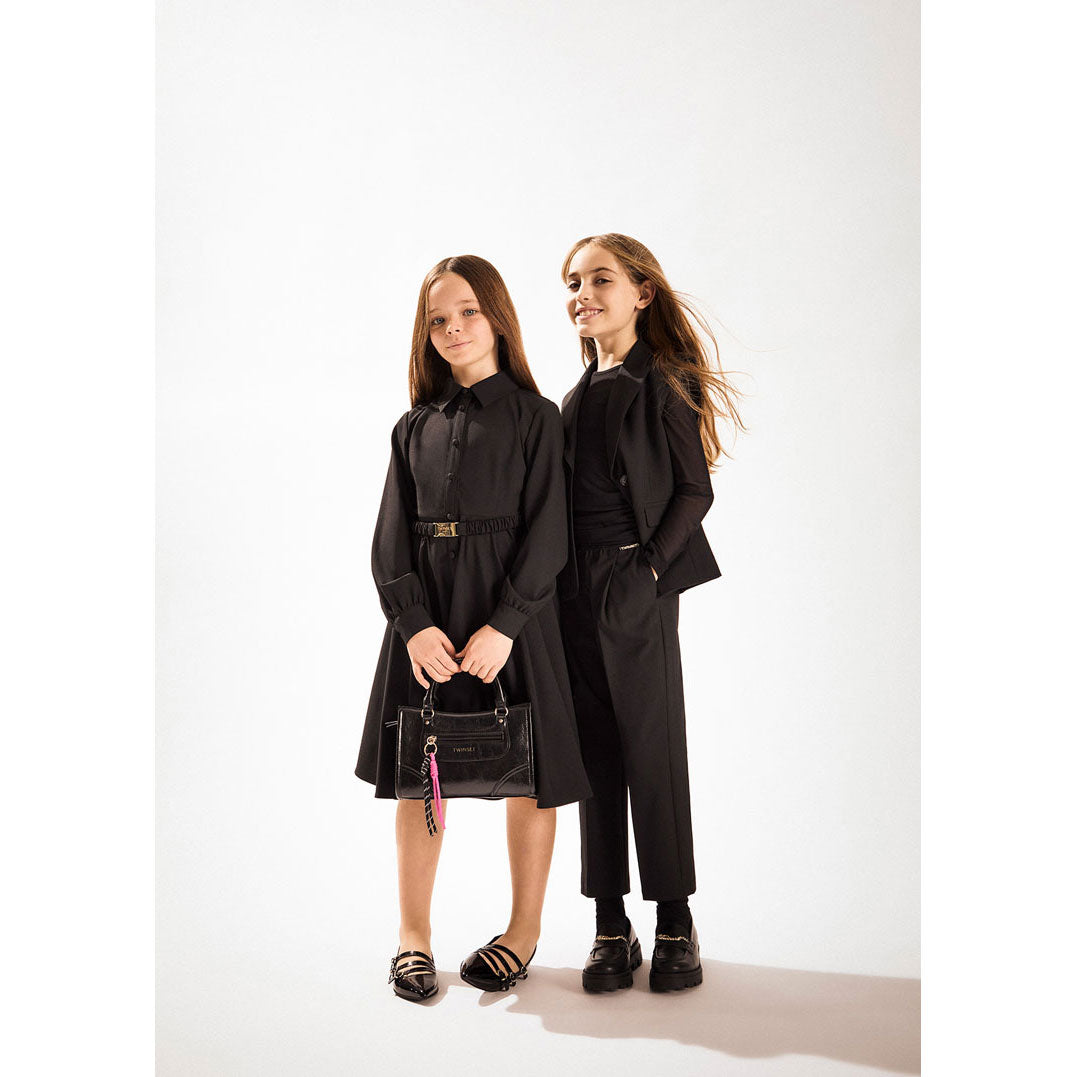 Twinset Black Flannel Long Dress