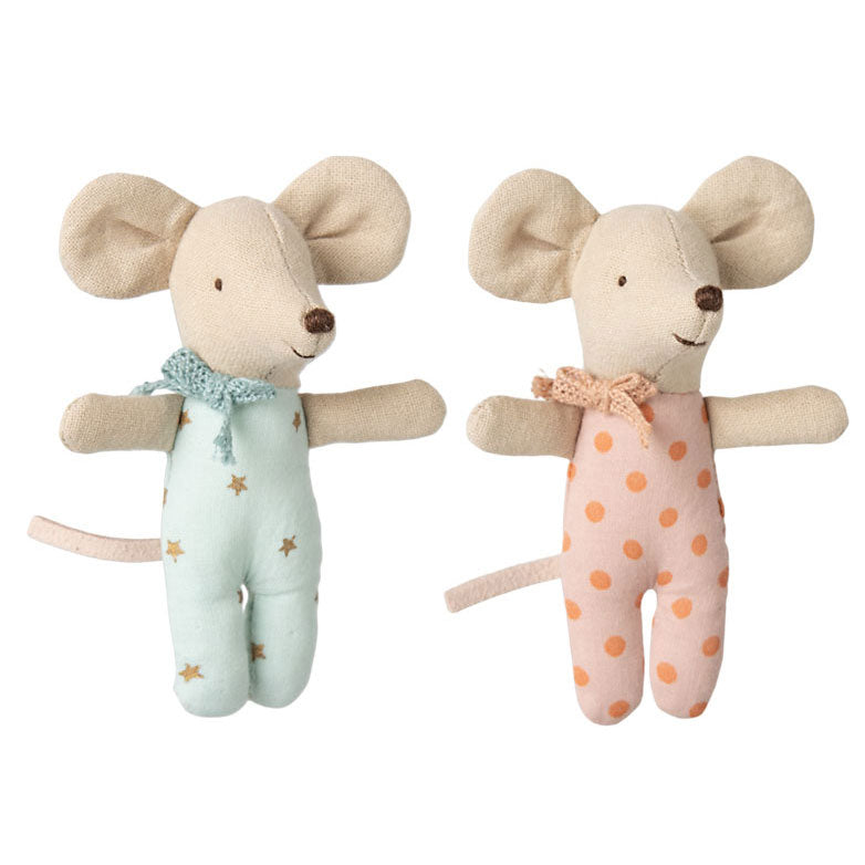Maileg Twins, Baby Mice In Matchbox