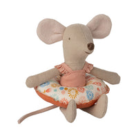 Maileg Beach Mouse With Float, Little Sister - Flower