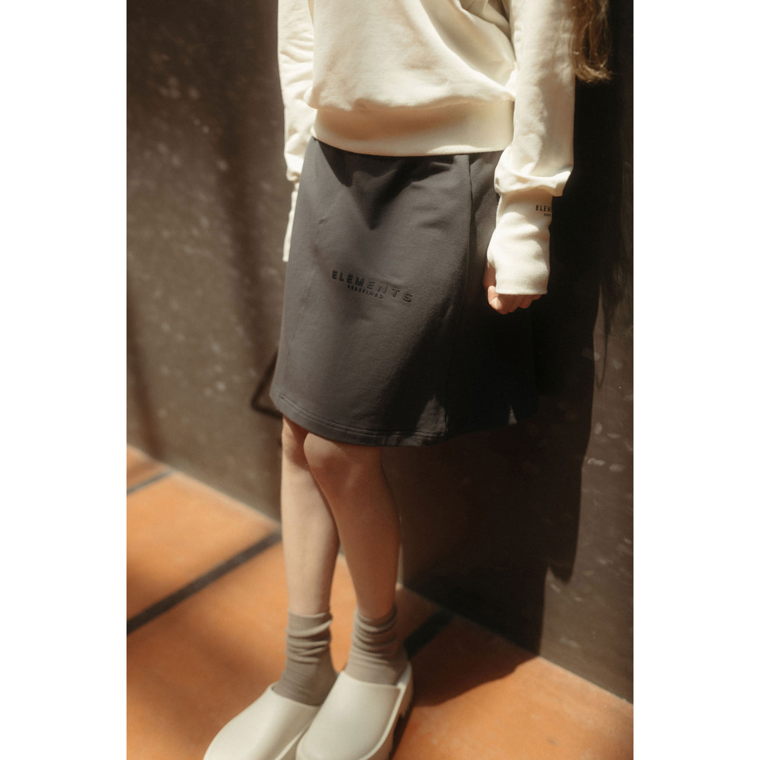 ELEMENTS Grey Basic Skirt
