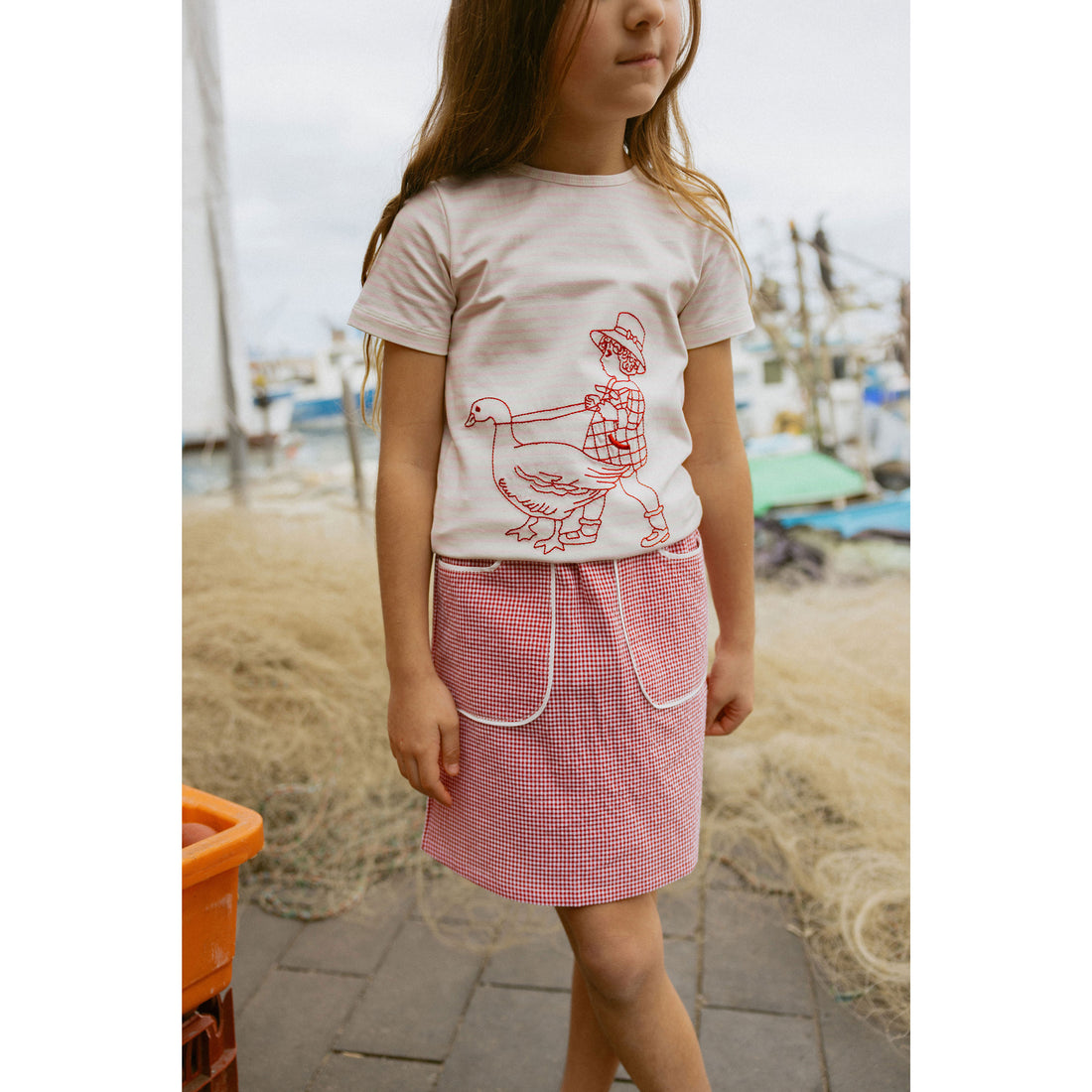 1984 Gingham Swing Skirt