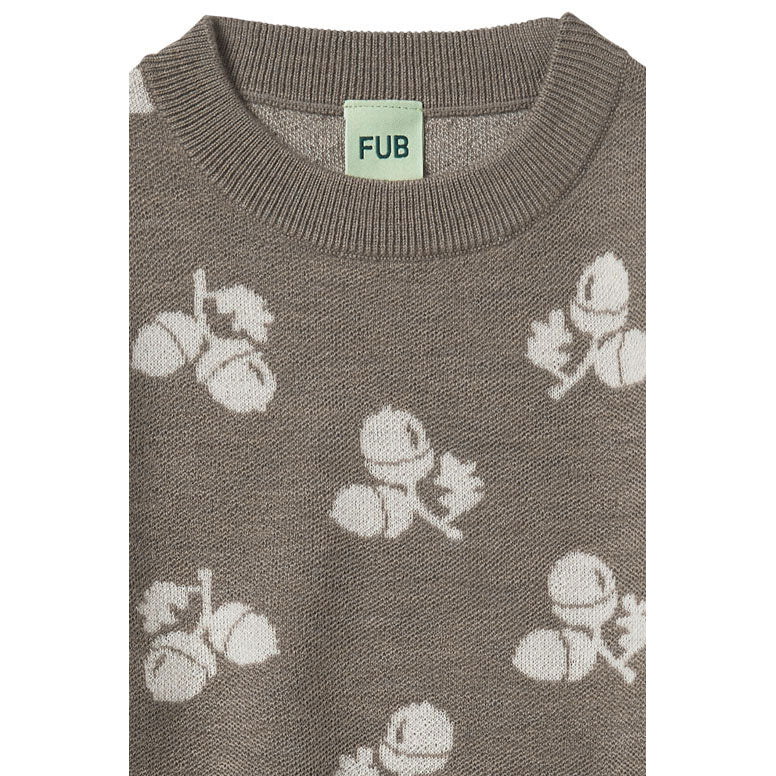 FUB Hazel Melange/Ecru Acorn Sweater