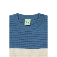 FUB Ecru/Washed Indigo Colour Block Top