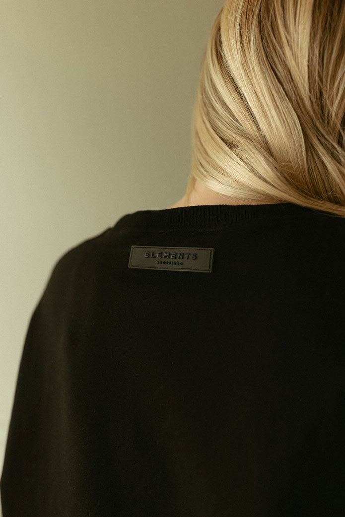 ELEMENTS Jet Black Logo Sweatshirt