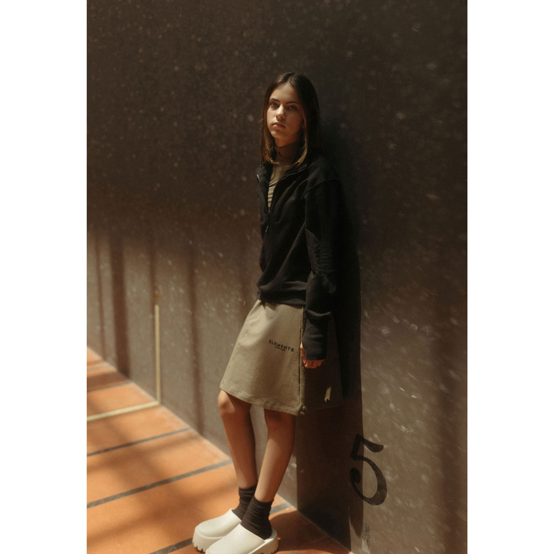 ELEMENTS Black Half Zip Sweatshirt