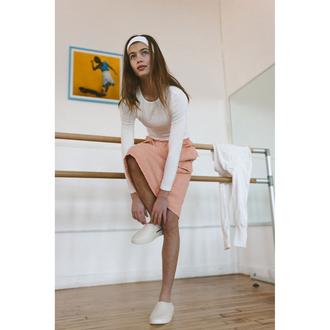 Elements Peach Wash Cargo Skirt