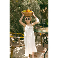 L by Ladida Cream Embroidered Maxi Dress