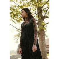 Darlin Black Velvet Tiered Jumper