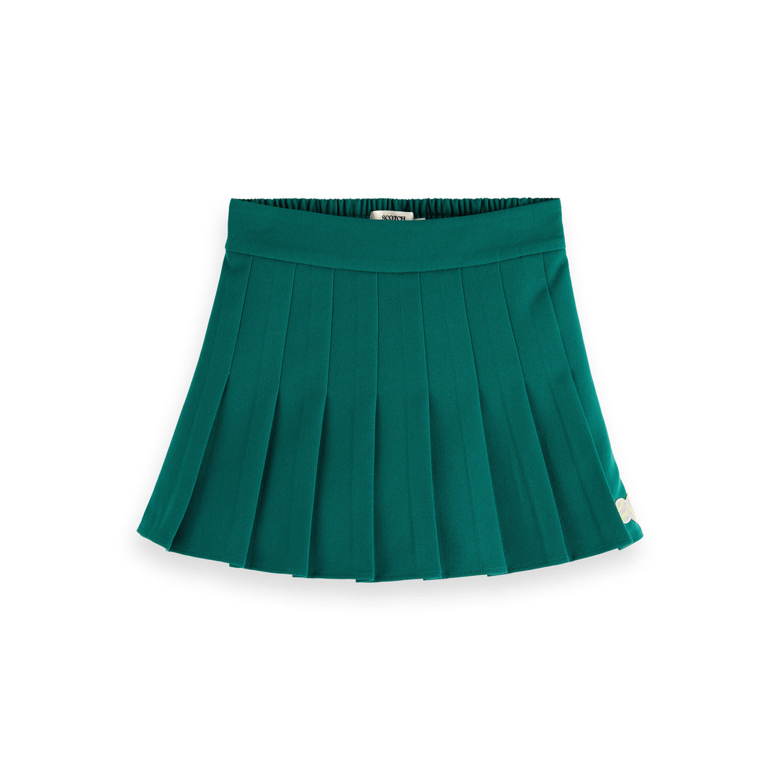 Scotch Shrunk Pitch Green Pleated Tennis Skirt