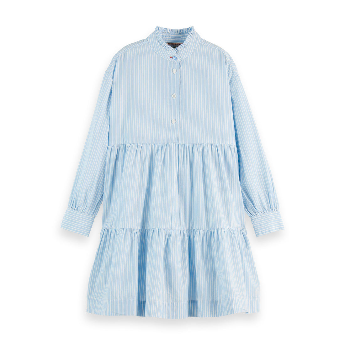 Scotch Shrunk Sky Blue Striped Dress