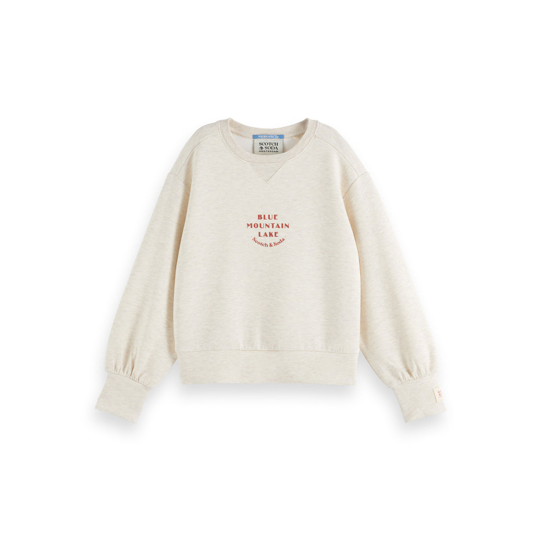 Scotch Shrunk Soft Ice Melange Artwork Crewneck
