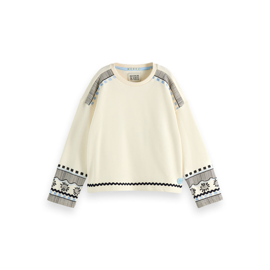 Scotch Shrunk Soft Ice Embroidered Crewneck