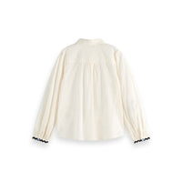 Scotch Shrunk Soft Ice Embroidered Summer Blouse