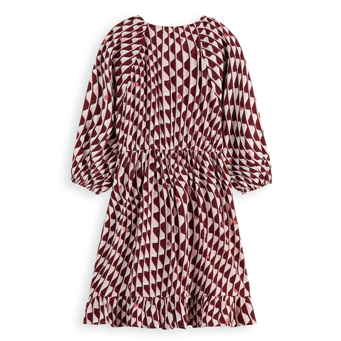 Scotch Shrunk Pink Wavy Printed Viscose Dress