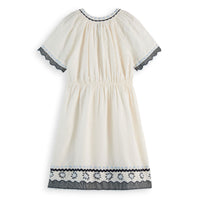 Scotch Shrunk Soft Ice Embroidered Summer Dress
