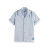 Scotch Shrunk White Stripe Bonded Shirt