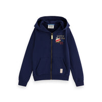 Scotch Shrunk Navy Zip Up Hoodie
