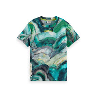 Scotch Shrunk Abstract Fungi Printed T-Shirt