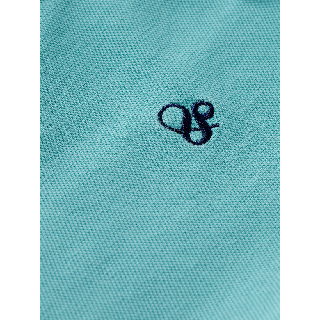 Scotch Shrunk Sea Blue Pique Polo