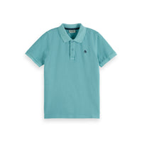 Scotch Shrunk Sea Blue Pique Polo