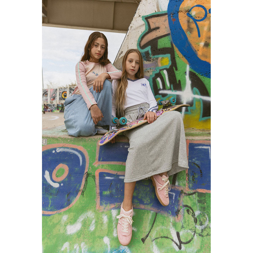 Clubhouse Grey Terry Drawstring Skirt