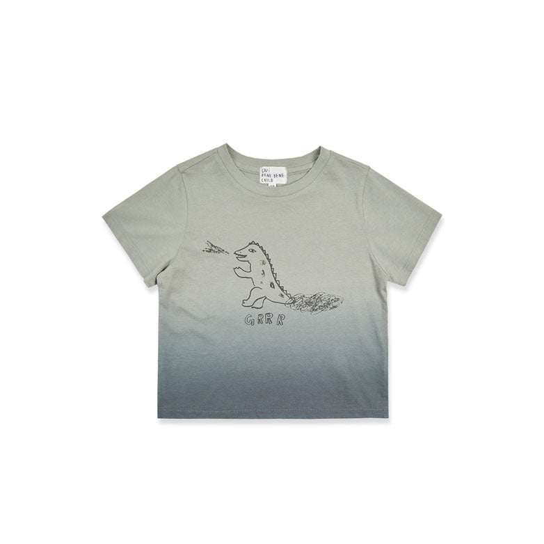 Bene Bene Khaki Dip Dye Tee