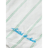 Scotch Shrunk White Stripe Linen Blend  Shirt