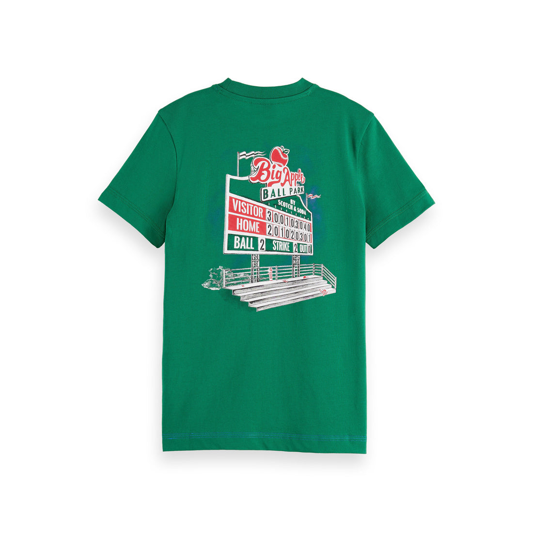 Scotch Shrunk Bright Green Artwork T-Shirt
