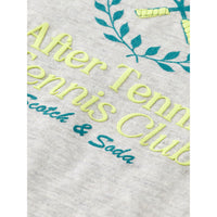 Scotch Shrunk Light Grey Melange Artwork T-Shirt