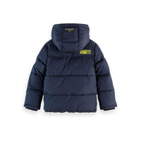 Scotch Shrunk Sky Captain  Hooded Puffer Jacket