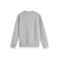Scotch Shrunk Grey Melange Logo Badge Sweatshirt
