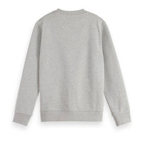 Scotch Shrunk  Grey Melange Logo Badge Sweatshirt