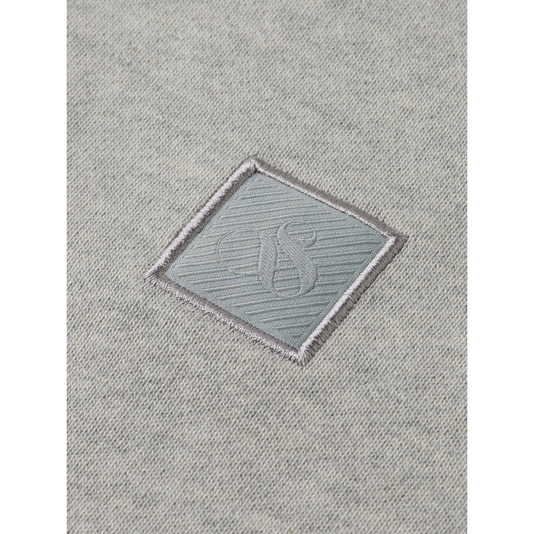 Scotch Shrunk Grey Melange Logo Badge Sweatshirt
