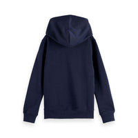 Scotch Shrunk Sky Captain Logo Badge Zip Up Hoodie