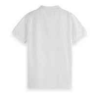 Scotch Shrunk  Bright White Garment Dyed Pique Polo