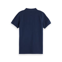 Scotch Shrunk Navy Core Dyed Pique Polo