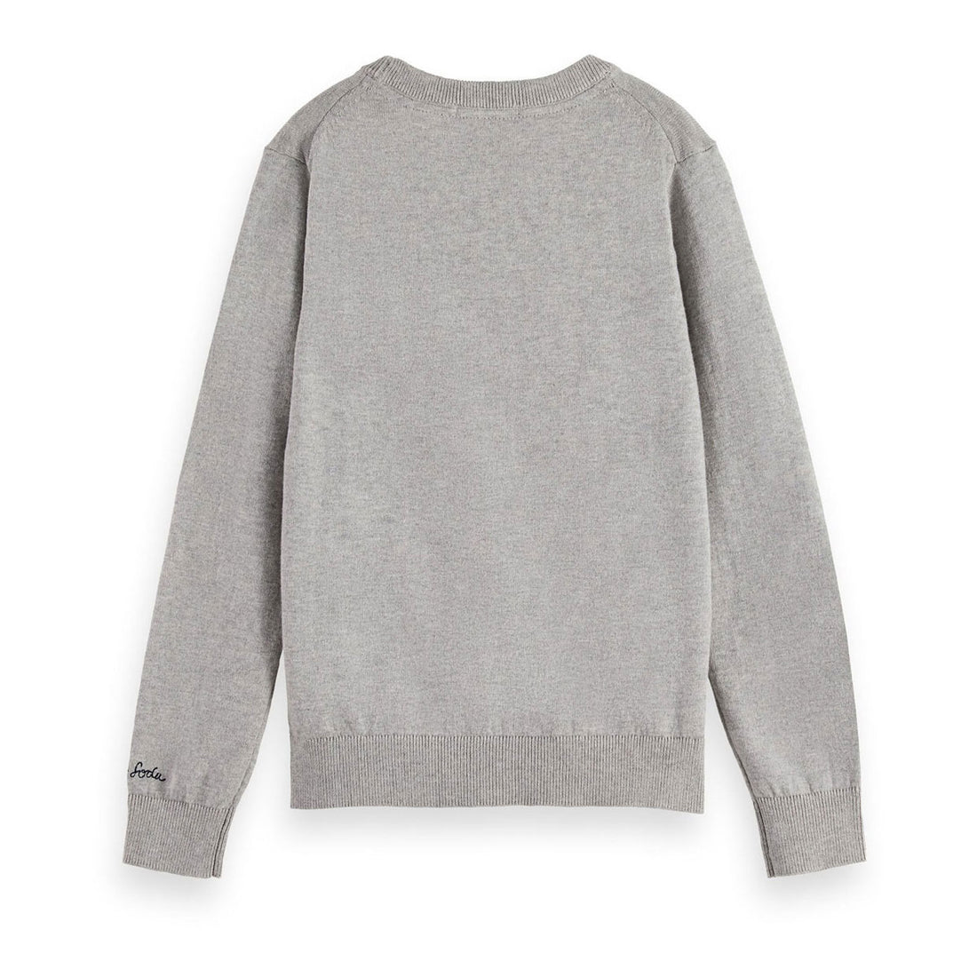 Scotch Shrunk  Grey Melange Logo Pullover