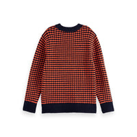 Scotch Shrunk Sky Captain/ Cherry Chenille Pullover