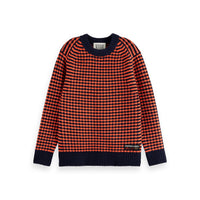 Scotch Shrunk Sky Captain/ Cherry Chenille Pullover