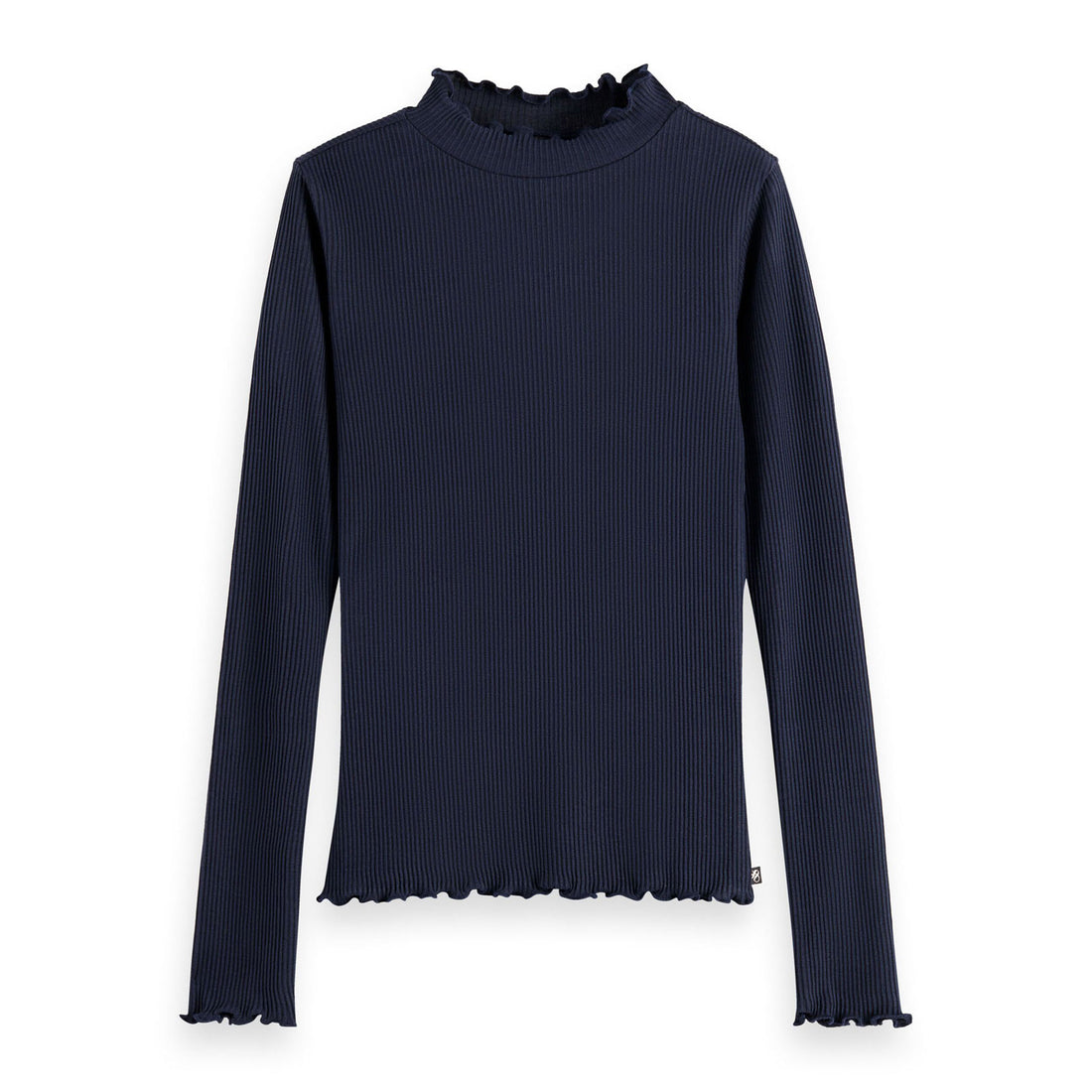 Scotch Shrunk Sky Captain Mock Neck Slim Fit RibTee