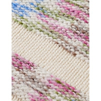 Scotch Shrunk Eggnog  Yarn Striped Pullover