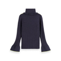 Scotch Shrunk Sky Captain Melange Slim-Fit Turtleneck